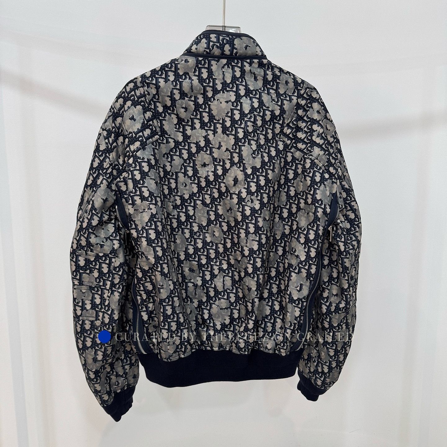 Dior Stylish Blue Bomber Jacket in Size M Size US M / EU 48-50 / 2 - 2 Thumbnail