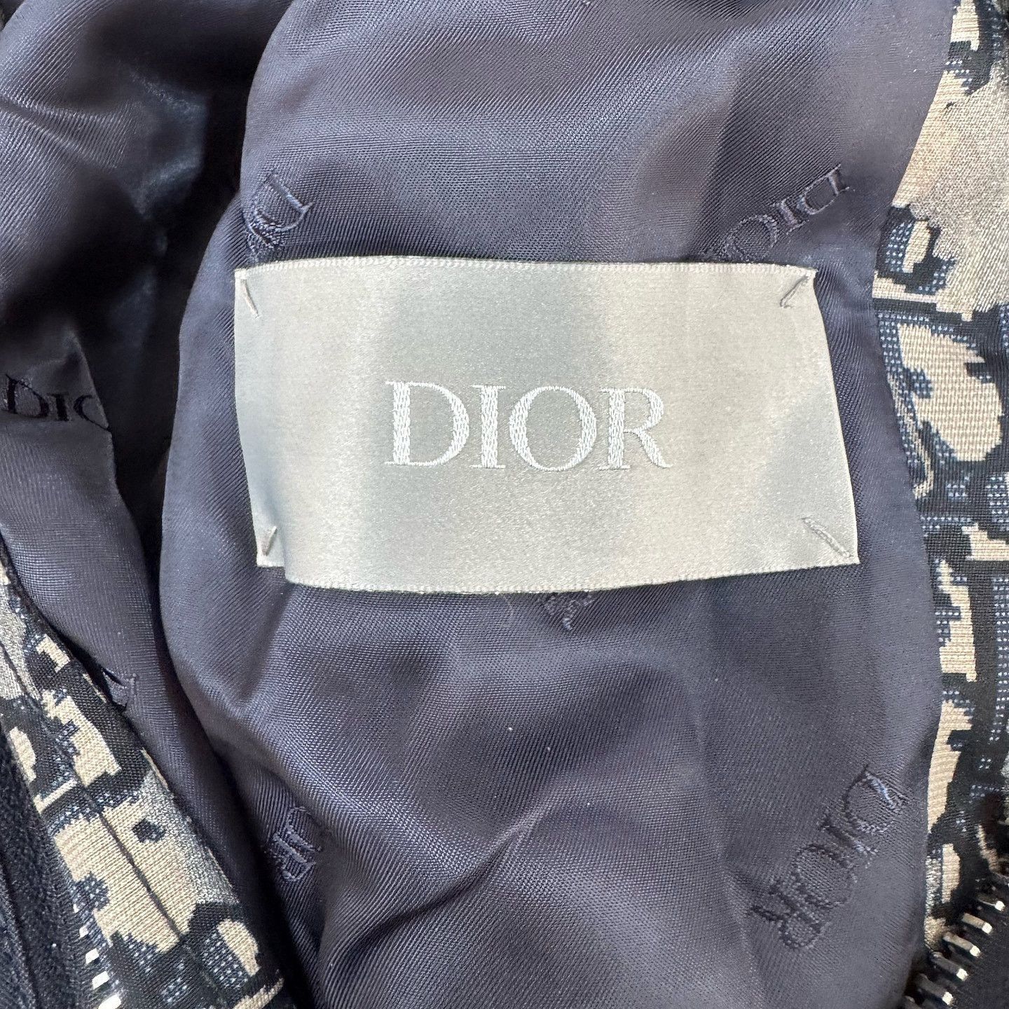 Dior Stylish Blue Bomber Jacket in Size M Size US M / EU 48-50 / 2 - 3 Thumbnail