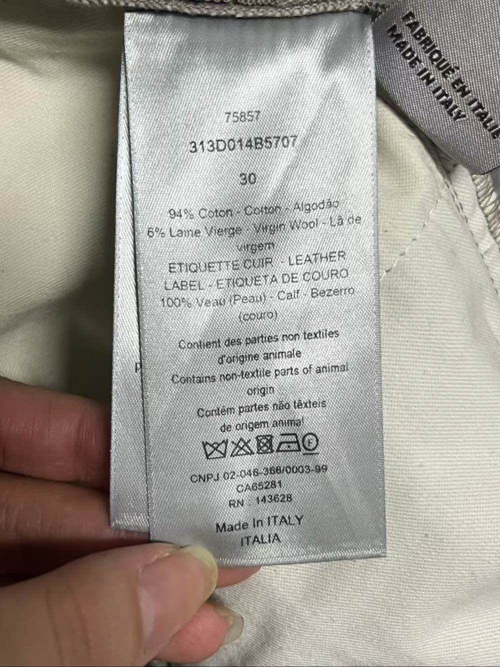 Dior Stylish Gray Corduroy Casual Pants Size 30 Size US 30 / EU 46 - 4 Thumbnail