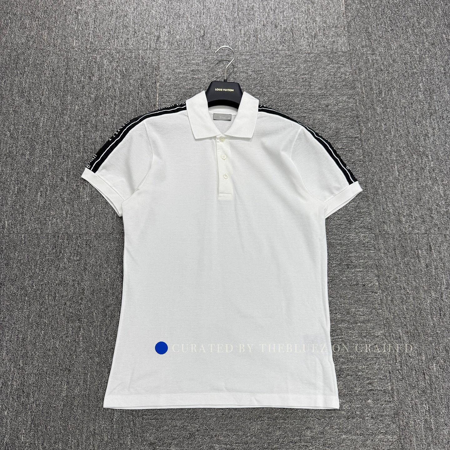 Dior White Stripe Polo Shirt in Size XS Size US XS / EU 42 / 0 - 5 Thumbnail