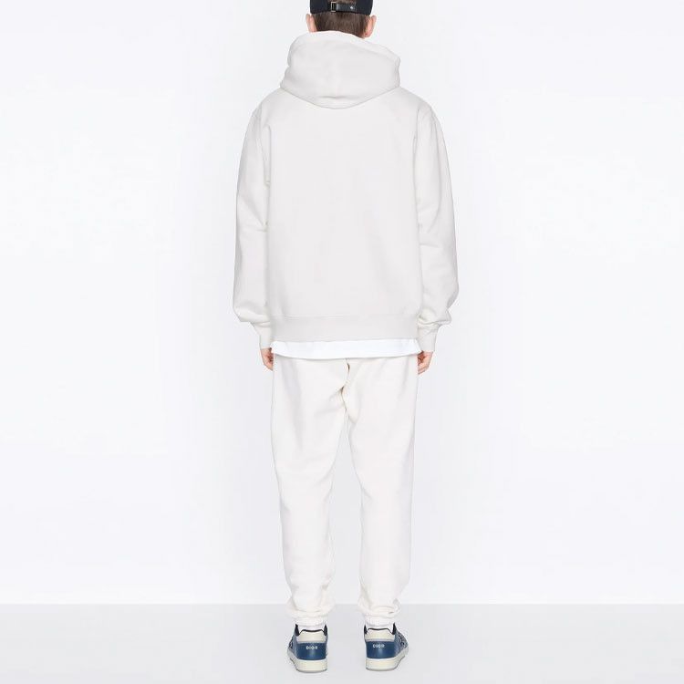 Dior Logo Patch Hoodie in White Size US M / EU 48-50 / 2 - 8 Thumbnail