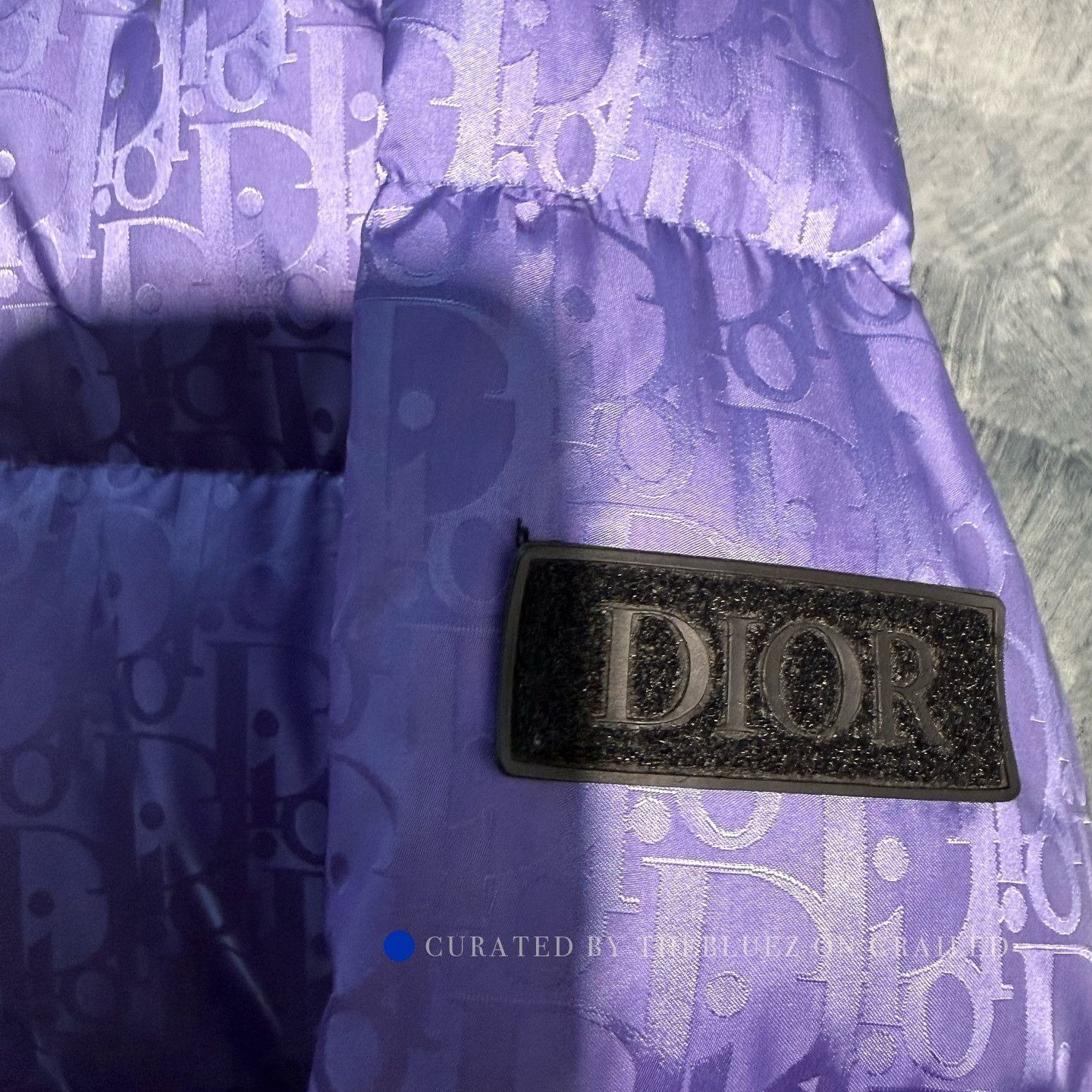 Dior Stylish Purple Puffer Jacket in Size M Size US M / EU 48-50 / 2 - 5 Thumbnail
