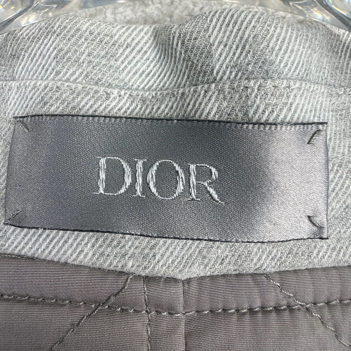 Dior Gray Oblique Pattern Shirt Jacket Size US M / EU 48-50 / 2 - 3 Thumbnail