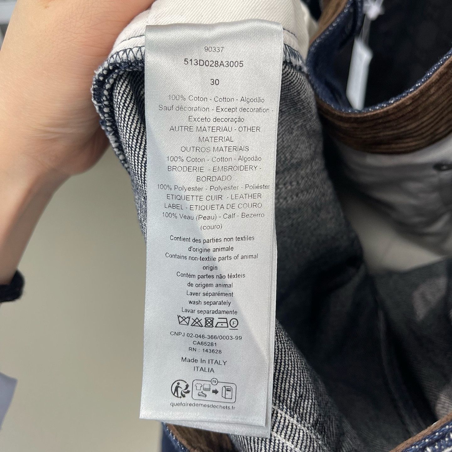Dior Embroidered Blue Jeans Size US 30 / EU 46 - 4 Thumbnail