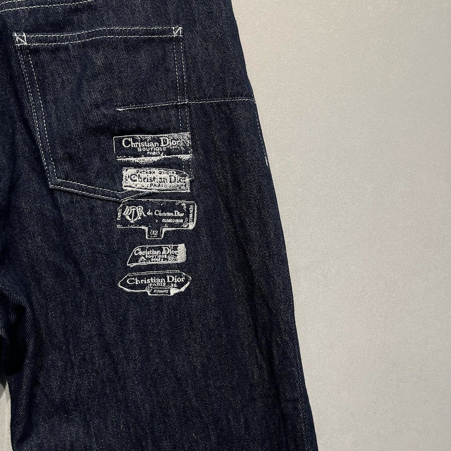 Dior Embroidered Blue Jeans Size US 30 / EU 46 - 6 Thumbnail