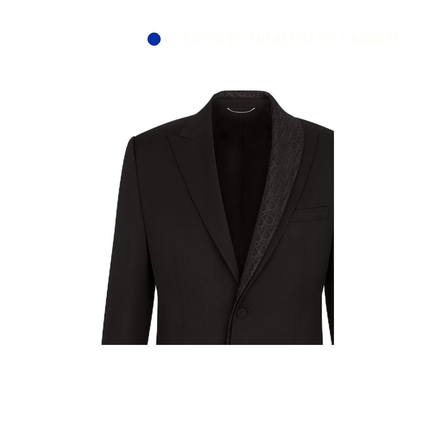 Dior Sleek Black Lapel Blazer, Size 36R Size US M / EU 48-50 / 2 - 3 Thumbnail
