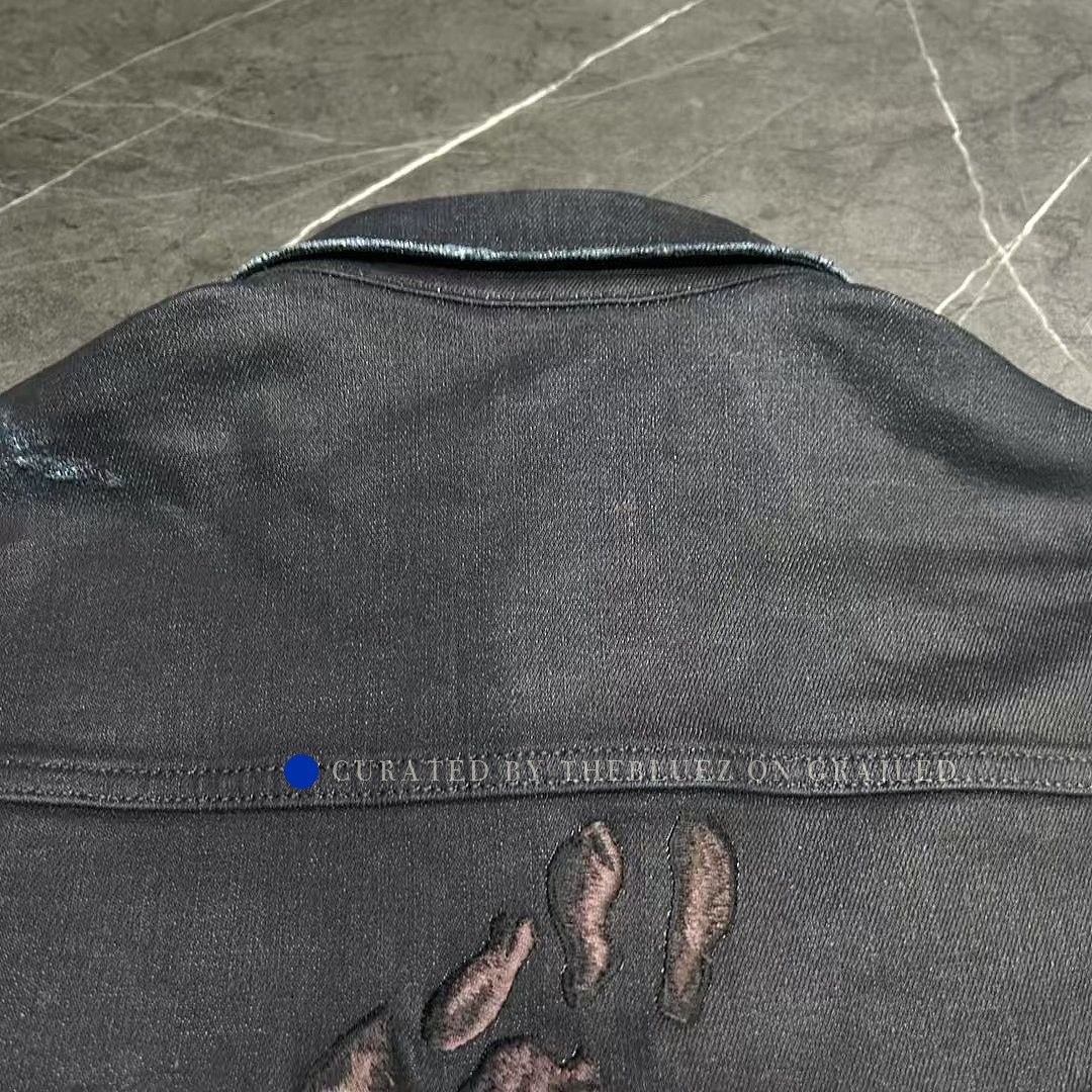 Dior Star Embroidery Denim Shirt in Blue Size US M / EU 48-50 / 2 - 6 Thumbnail