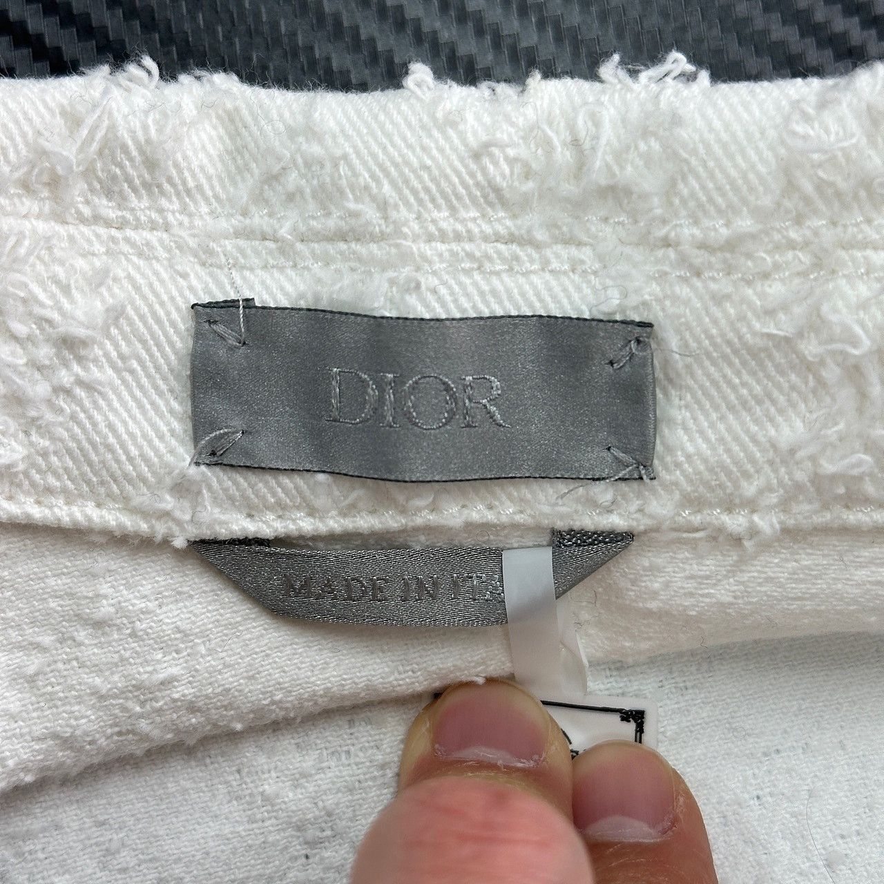 Dior Diamond Motif Bomber Jacket in White Size US S / EU 44-46 / 1 - 2 Thumbnail