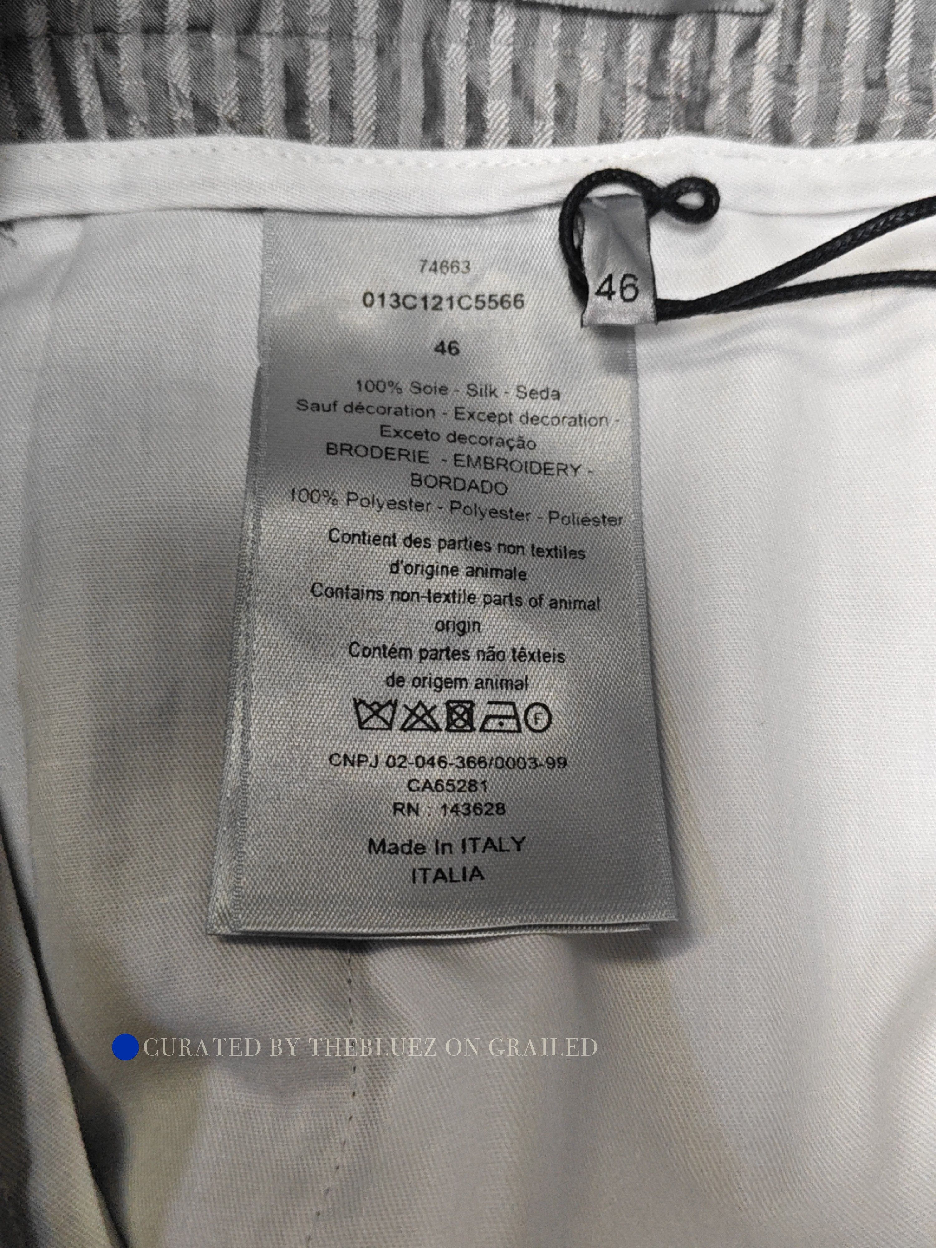 Dior Striped Gray Shorts Size 30 Size US 30 / EU 46 - 4 Thumbnail