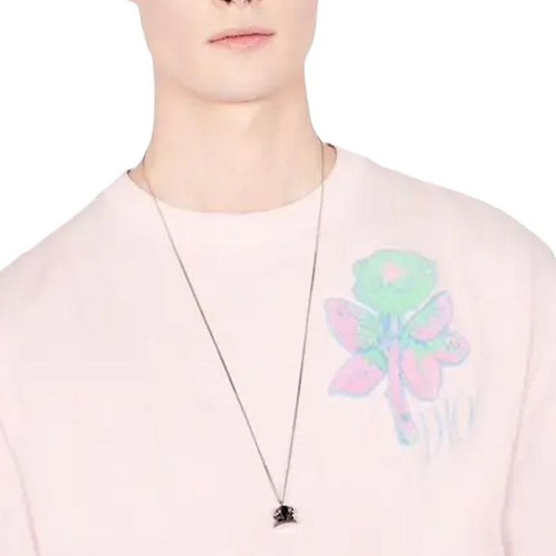 Dior Pink Rose Embroidery Cotton T-Shirt Size US XS / EU 42 / 0 - 6 Thumbnail
