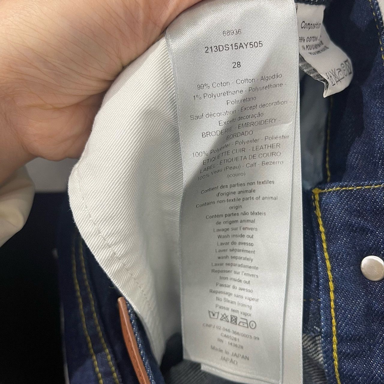 Dior Blue Denim Jeans, Size 28 Size US 28 / EU 44 - 4 Thumbnail