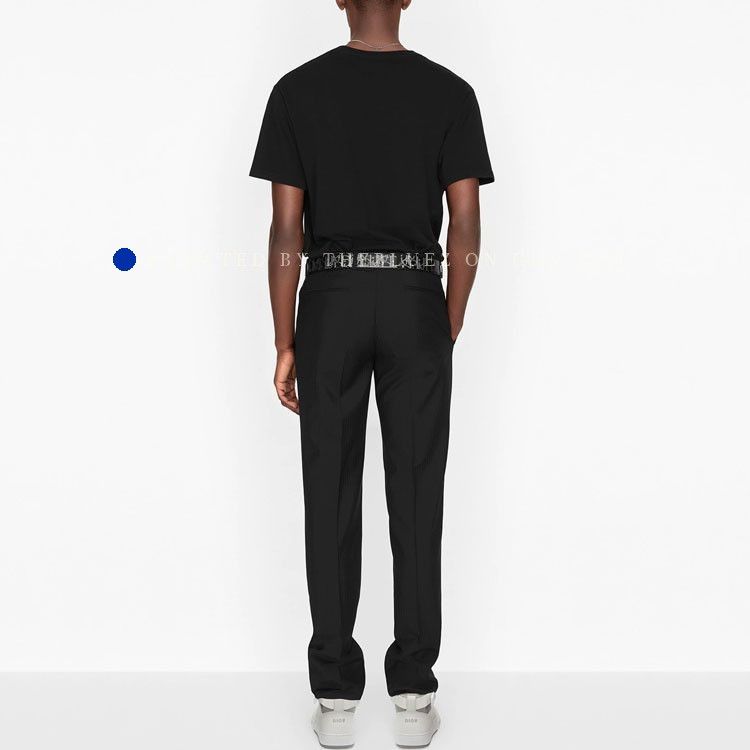 Dior Black Logo Embroidered T-Shirt, Size XL Size US XL / EU 56 / 4 - 5 Thumbnail