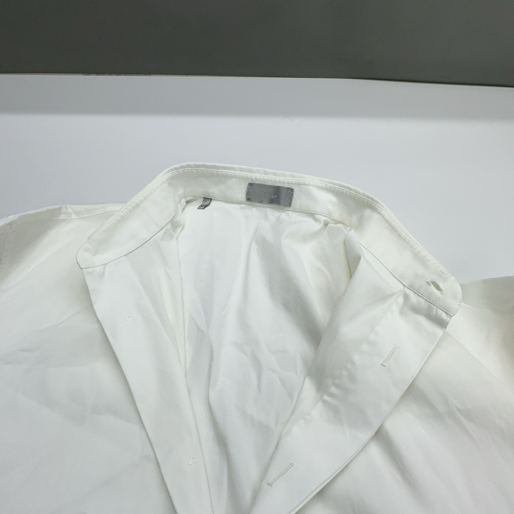 Dior White Bee Logo Button-Up Shirt in Size M Size US M / EU 48-50 / 2 - 5 Thumbnail