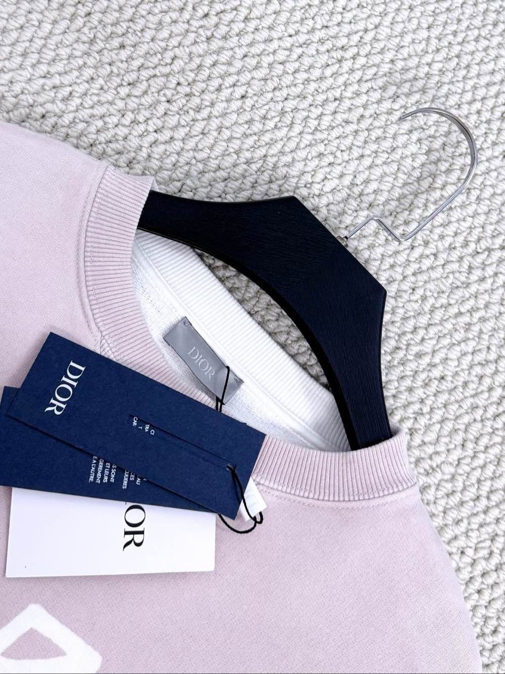 Dior Pink Logo Sweatshirt by Shawn Stussy Size US XXS / EU 40 - 3 Thumbnail