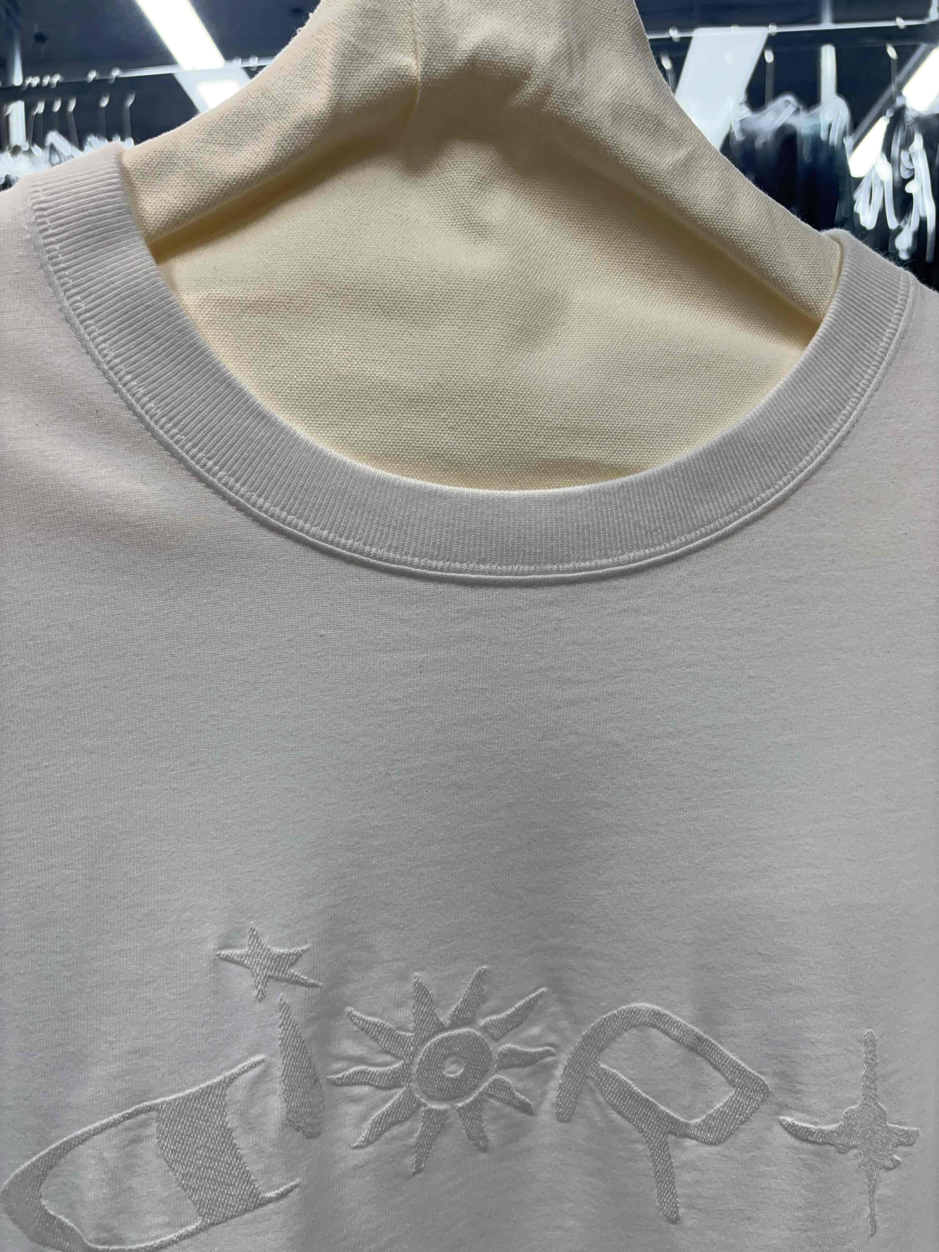 Dior Embroidered White T-Shirt in XXL Size US XXL / EU 58 / 5 - 7 Thumbnail