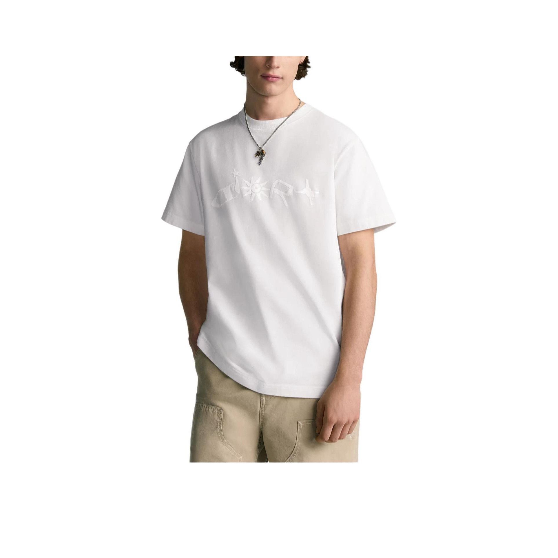 Dior Embroidered White T-Shirt in XXL Size US XXL / EU 58 / 5 - 10 Thumbnail