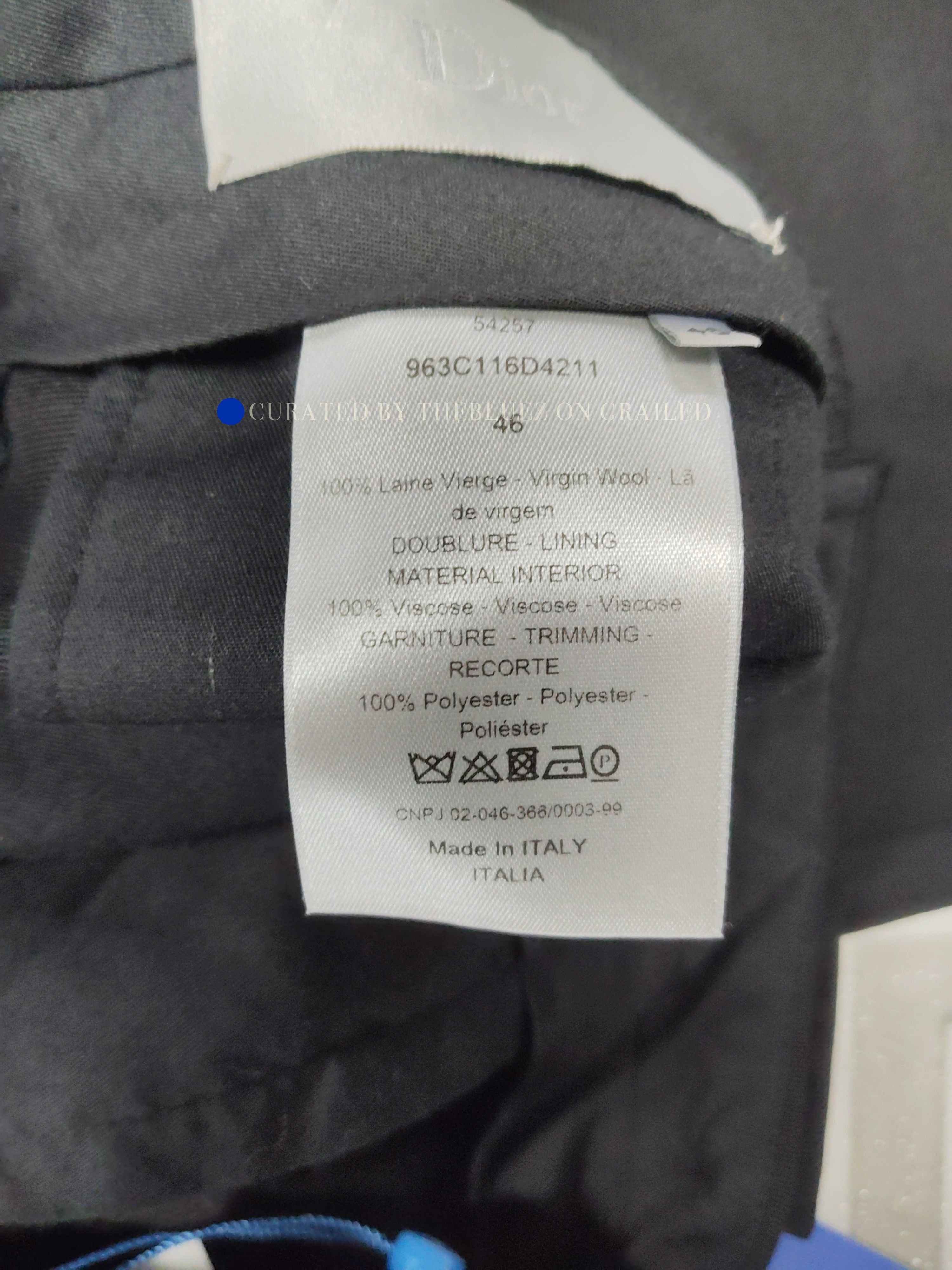 Dior Elegant Black Virgin Wool Trousers Size US 32 / EU 48 - 4 Thumbnail
