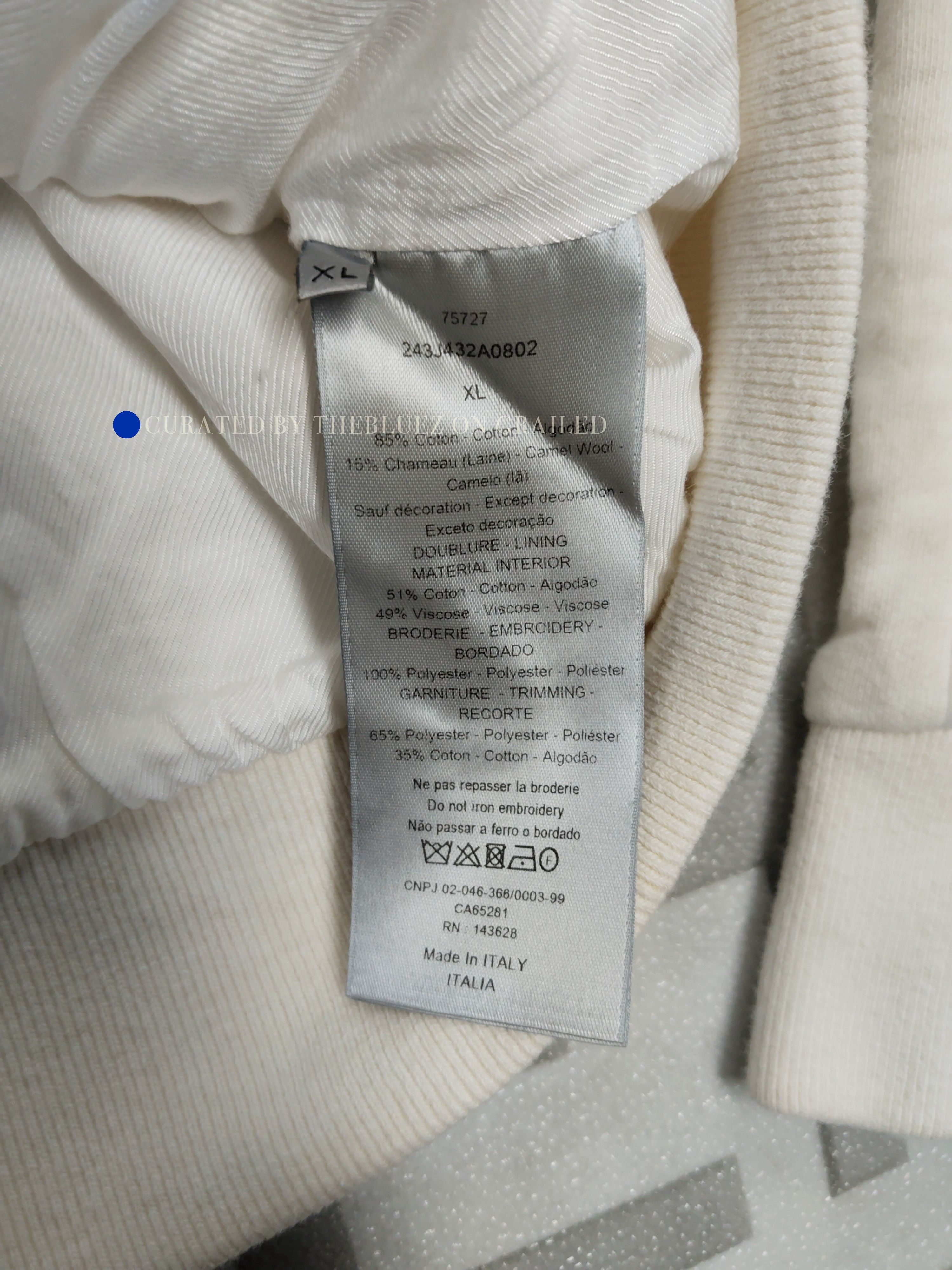 Dior Star Embroidered Zip-Up Jacket in Beige Size US XL / EU 56 / 4 - 2 Thumbnail