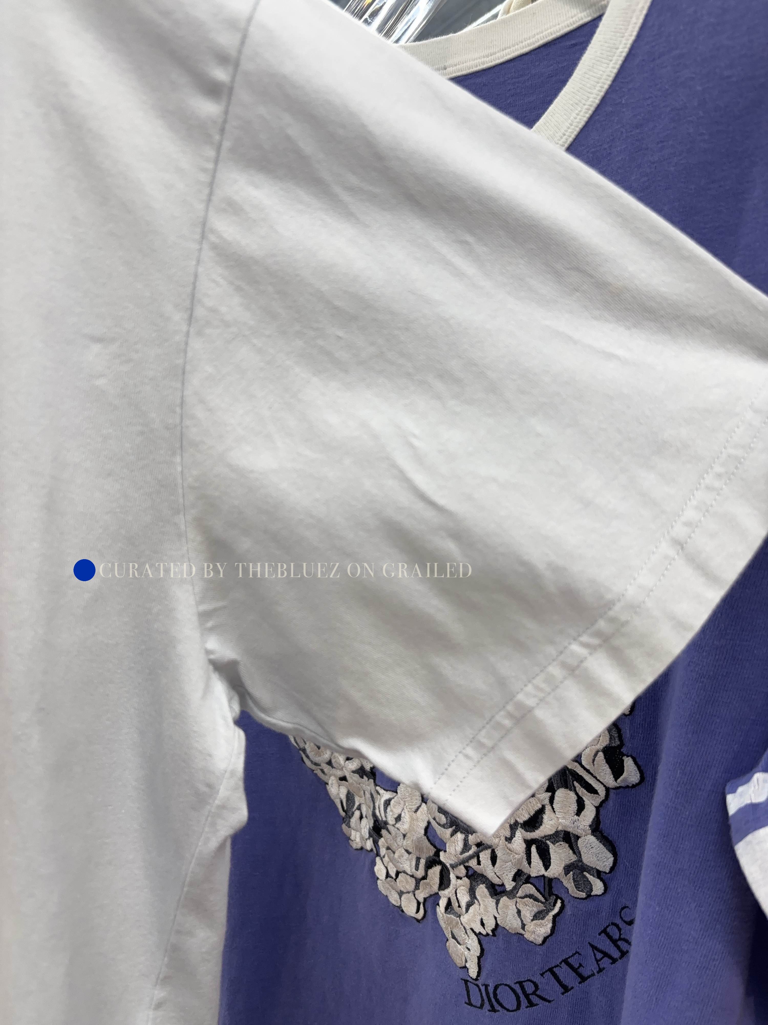 Dior Heart Logo Embroidered T-Shirt in White Size US XXL / EU 58 / 5 - 8 Thumbnail