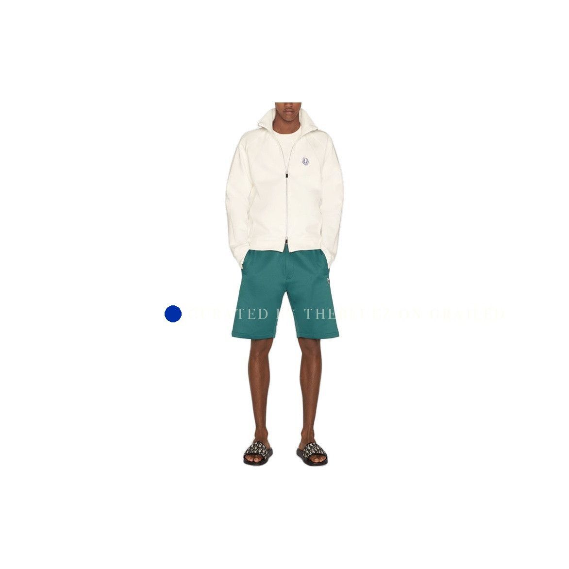 Dior White Logo Track Jacket in Size L Size US L / EU 52-54 / 3 - 6 Thumbnail
