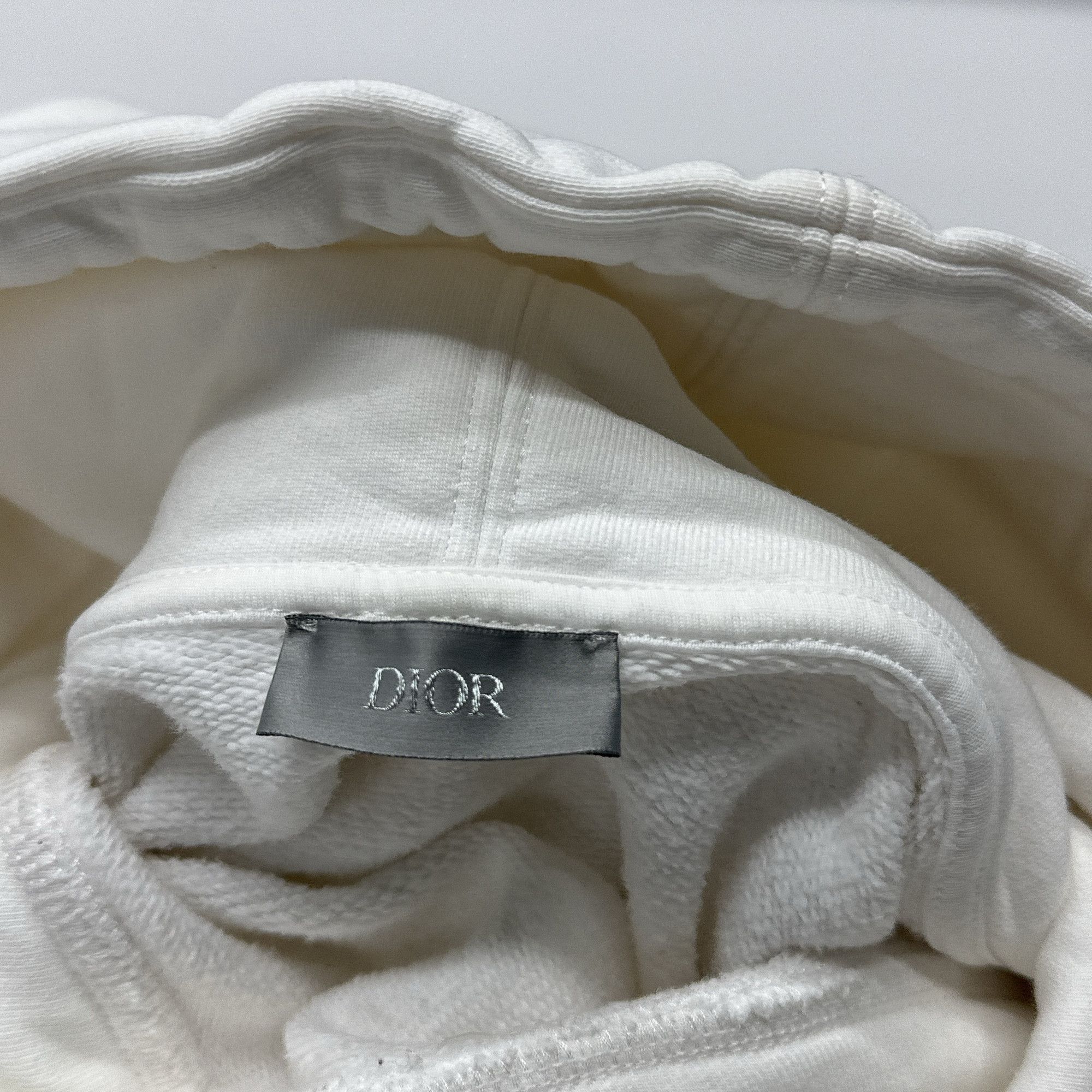 Dior Bee Embroidery Hoodie in White Size US L / EU 52-54 / 3 - 3 Thumbnail
