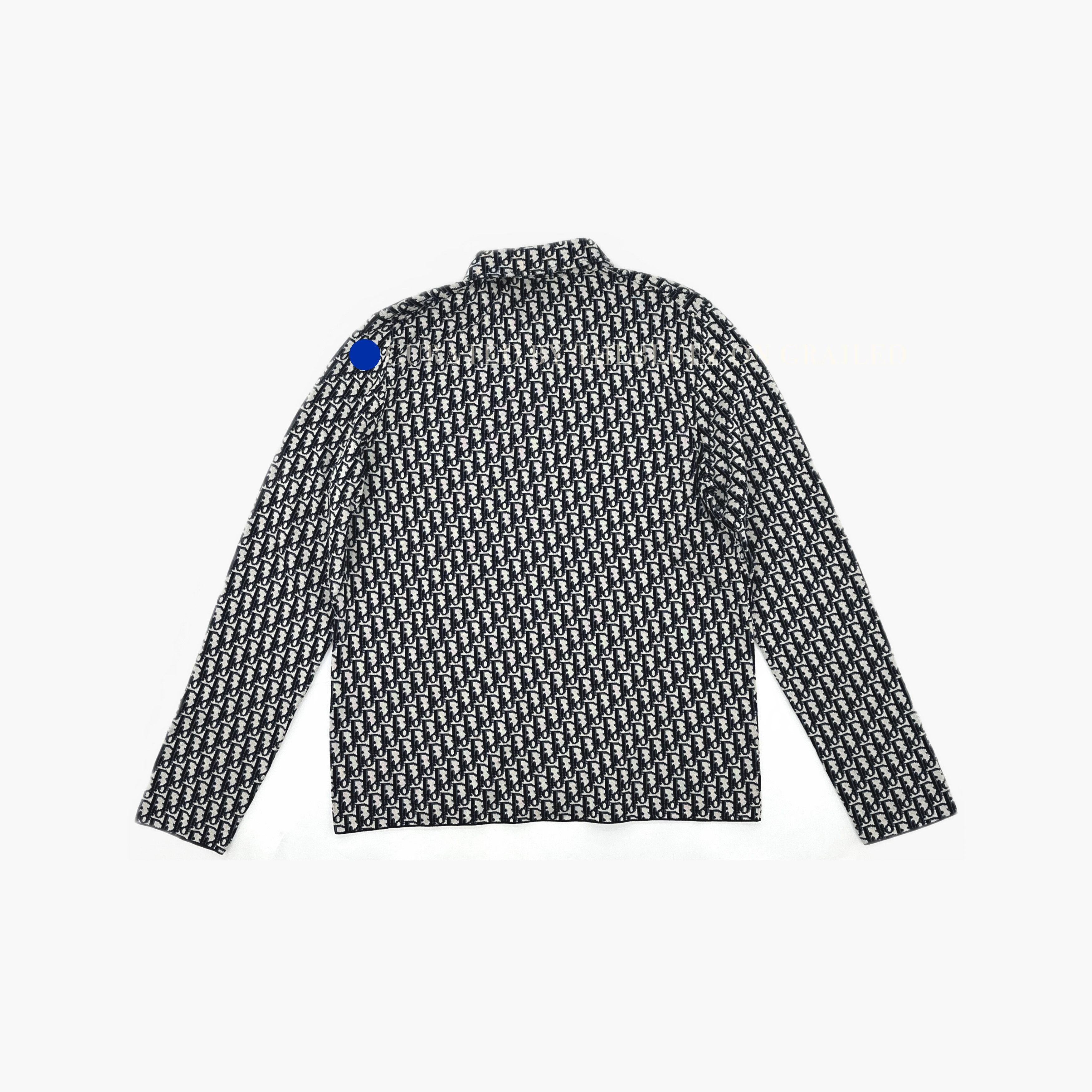 Dior Oblique Logo Button Up Shirt in Blue Size US L / EU 52-54 / 3 - 2 Thumbnail