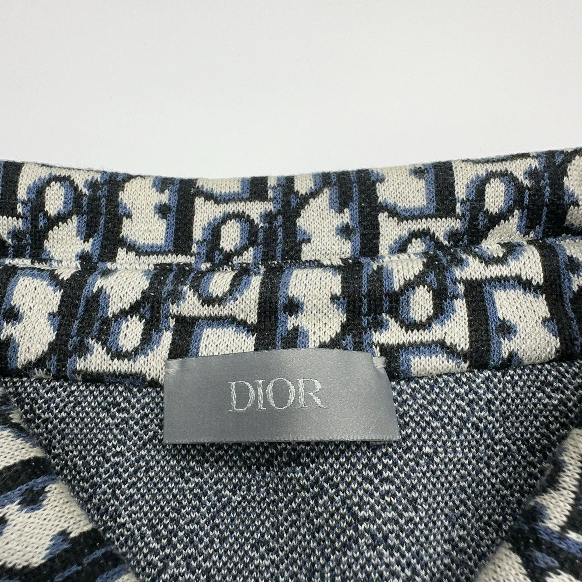 Dior Oblique Logo Button Up Shirt in Blue Size US L / EU 52-54 / 3 - 4 Thumbnail
