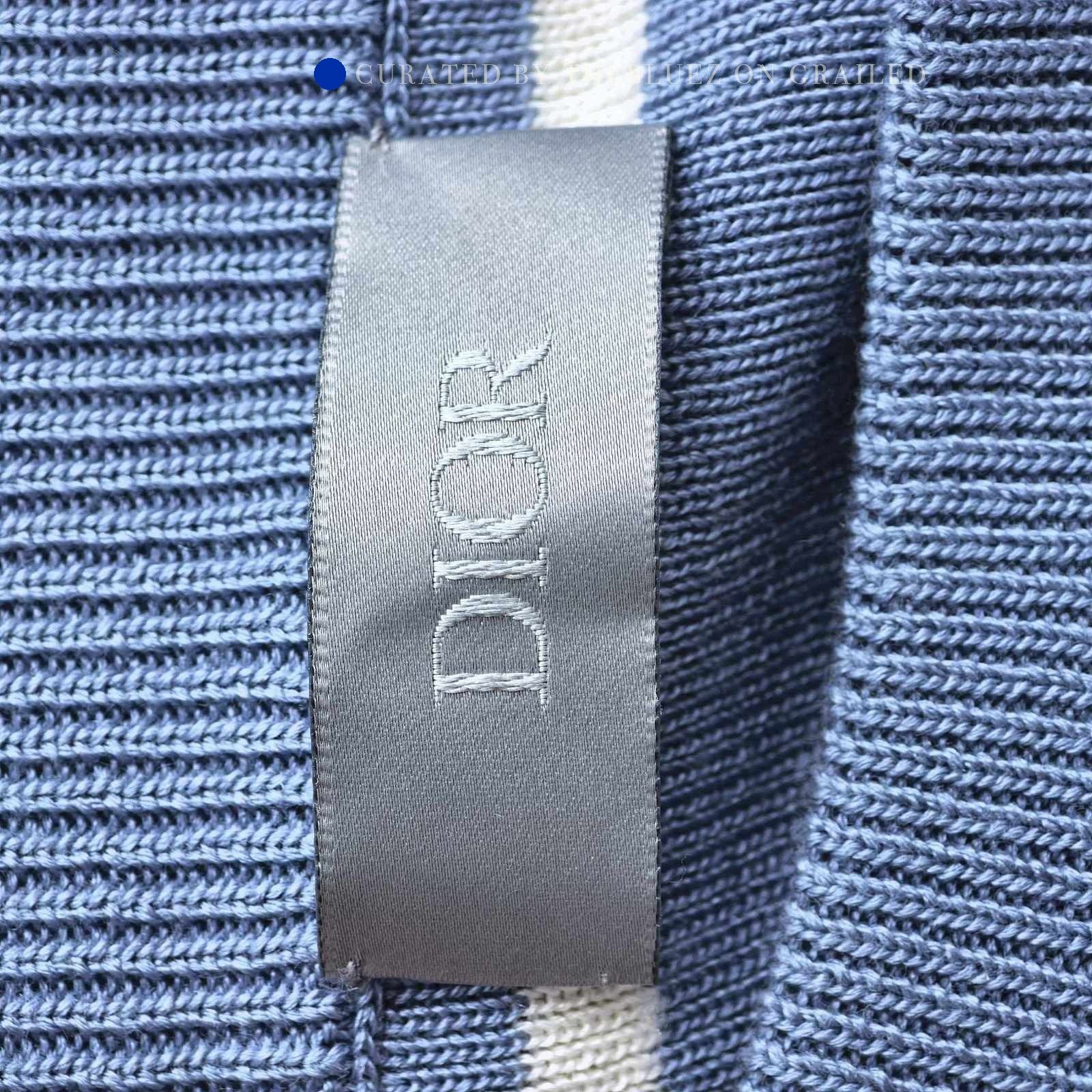Dior Striped Knit T-Shirt in Blue Size US L / EU 52-54 / 3 - 9 Thumbnail