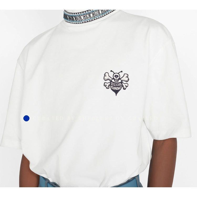 Dior Skull Bee Logo Tee in White - Size XS Size US XS / EU 42 / 0 - 10 Thumbnail
