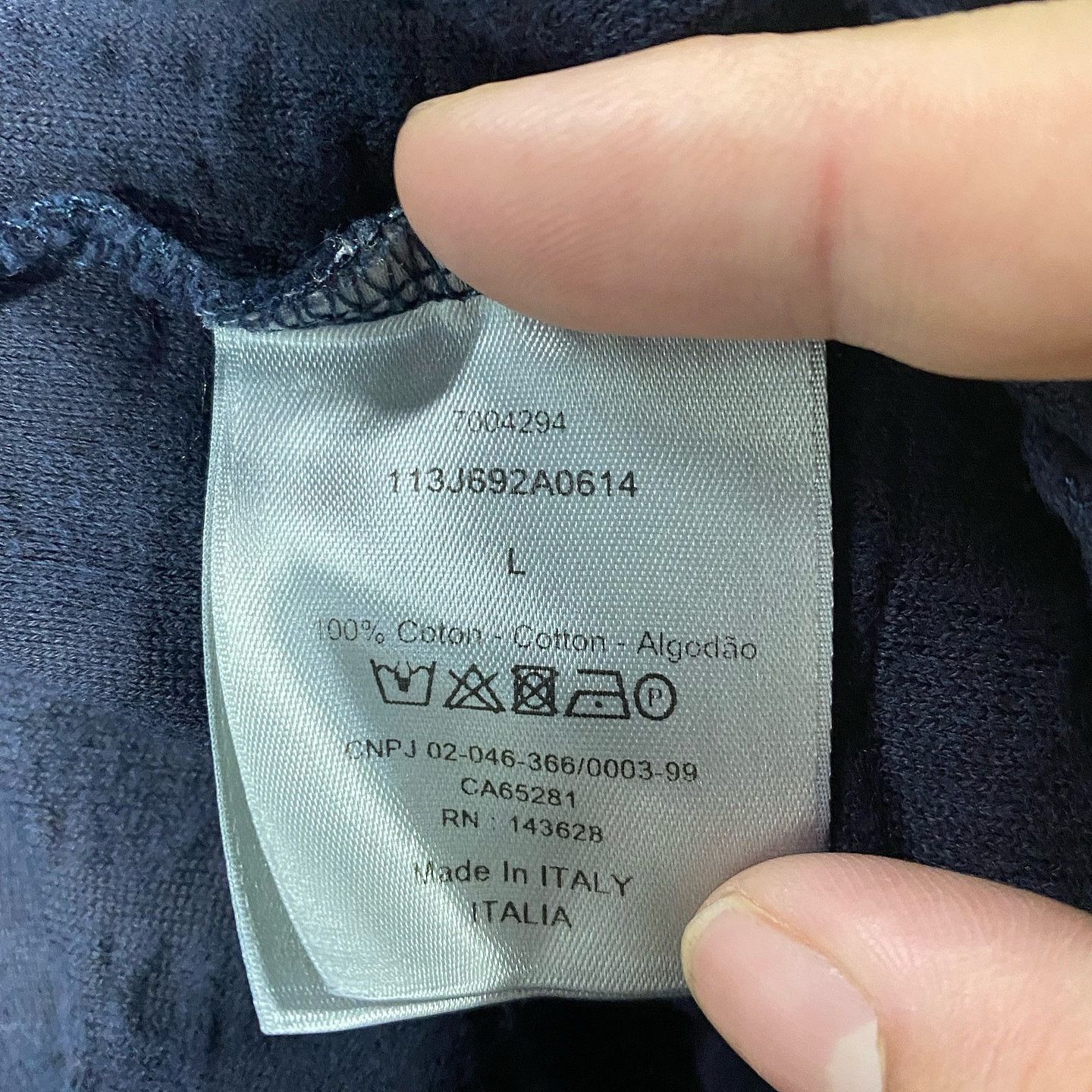 Dior Blue Terry T-Shirt in Size L Size US L / EU 52-54 / 3 - 3 Thumbnail