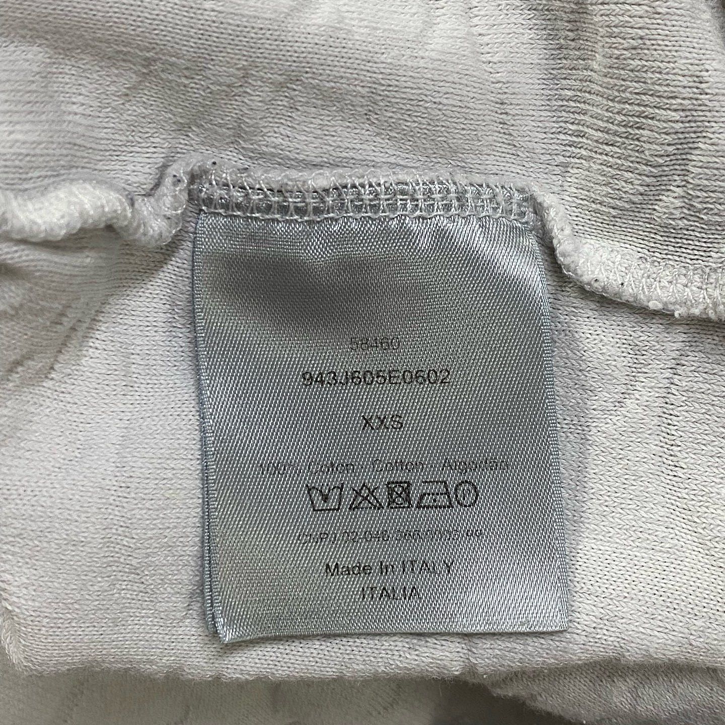 Dior White Oblique Terry T-Shirt in XXS Size US XXS / EU 40 - 4 Thumbnail
