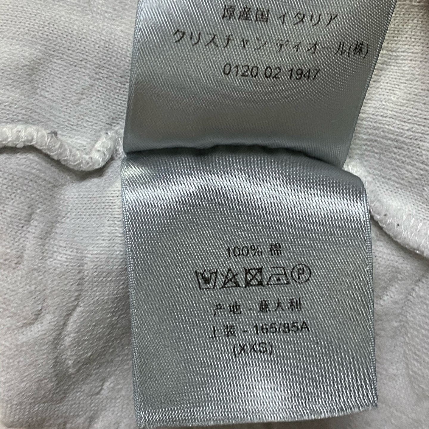 Dior White Oblique Terry T-Shirt in XXS Size US XXS / EU 40 - 8 Thumbnail