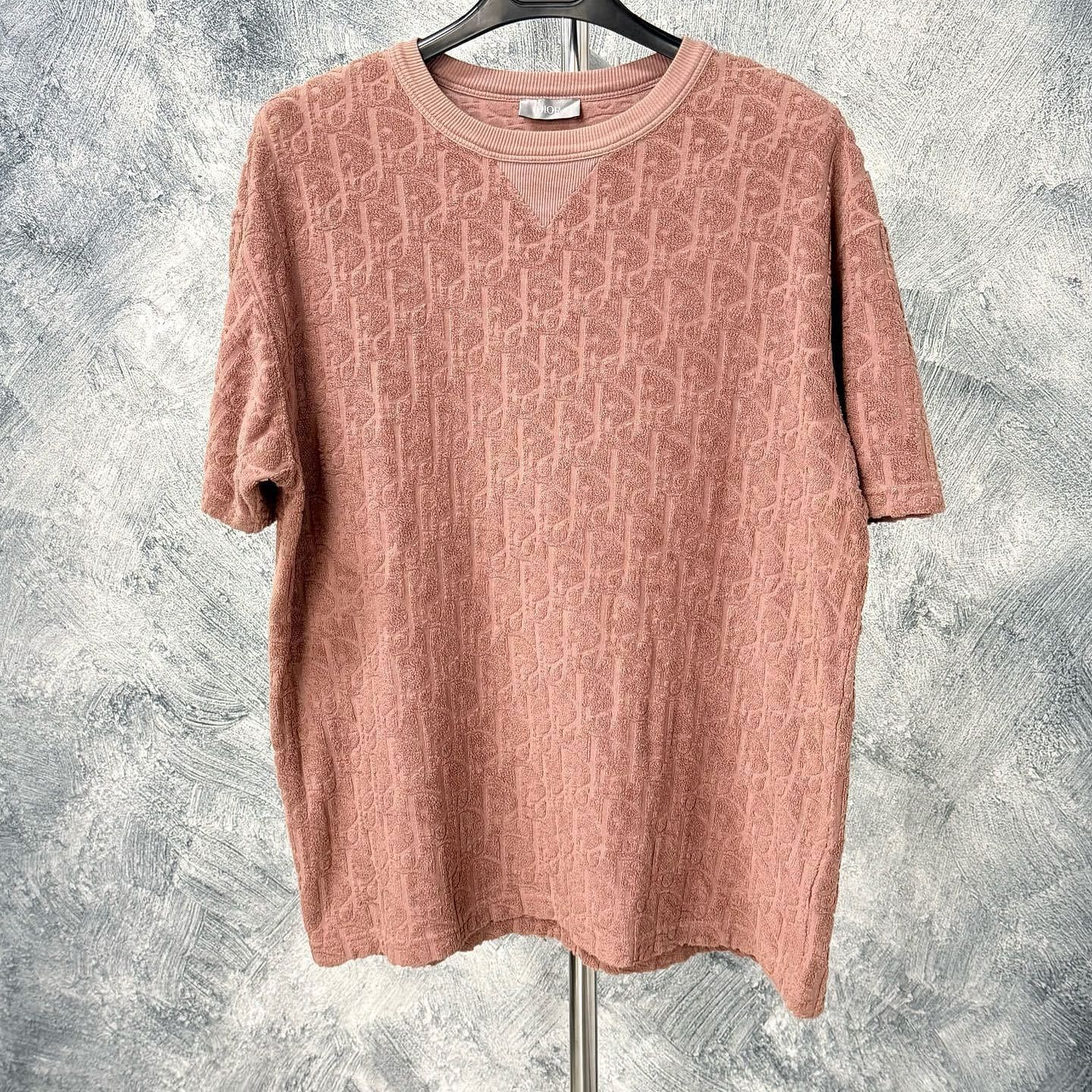 Dior Classic Pink Toweling T-Shirt in Size S Size US S / EU 44-46 / 1 - 7 Thumbnail