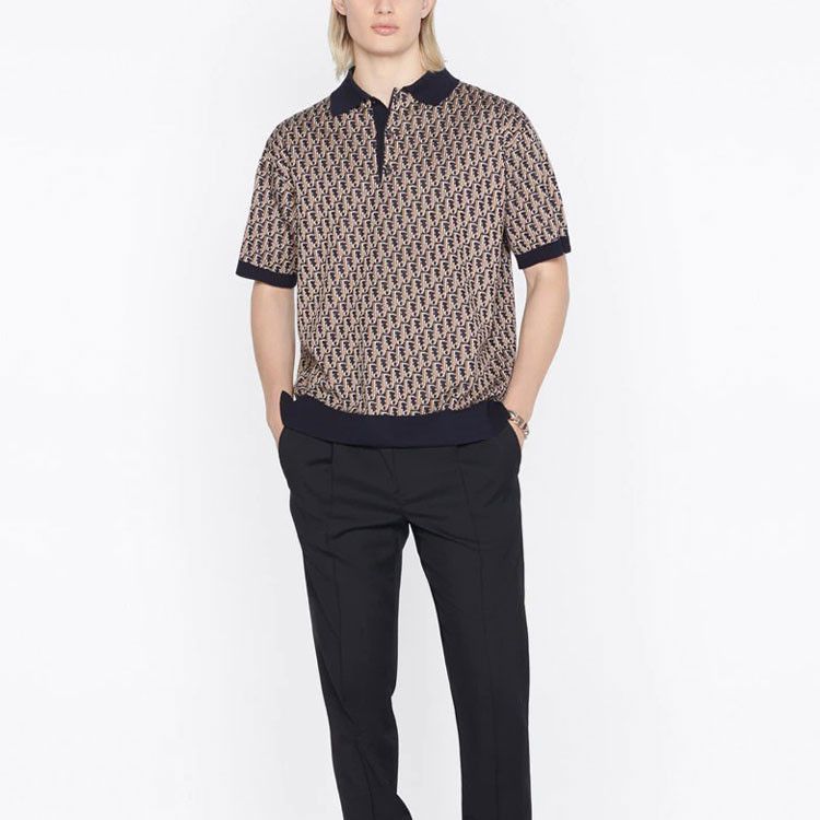 Dior Stylish Blue Polo Shirt in Size M Size US M / EU 48-50 / 2 - 4 Thumbnail