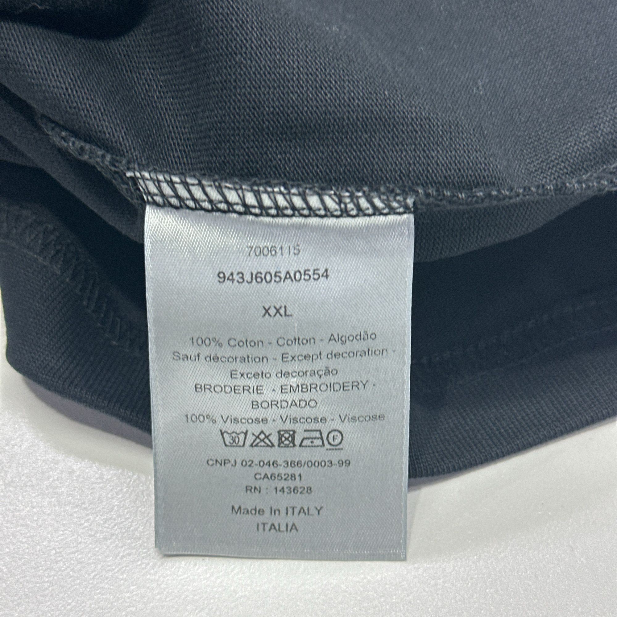 Dior Embroidered Logo Tee in Black Size US XXL / EU 58 / 5 - 3 Thumbnail
