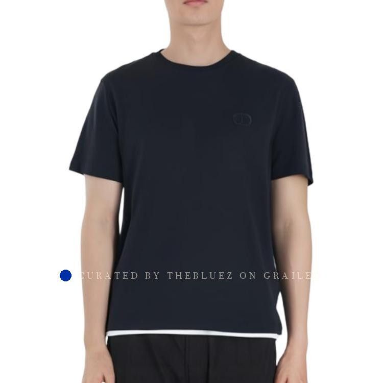 Dior Embroidered Logo Tee in Black Size US XXL / EU 58 / 5 - 9 Thumbnail
