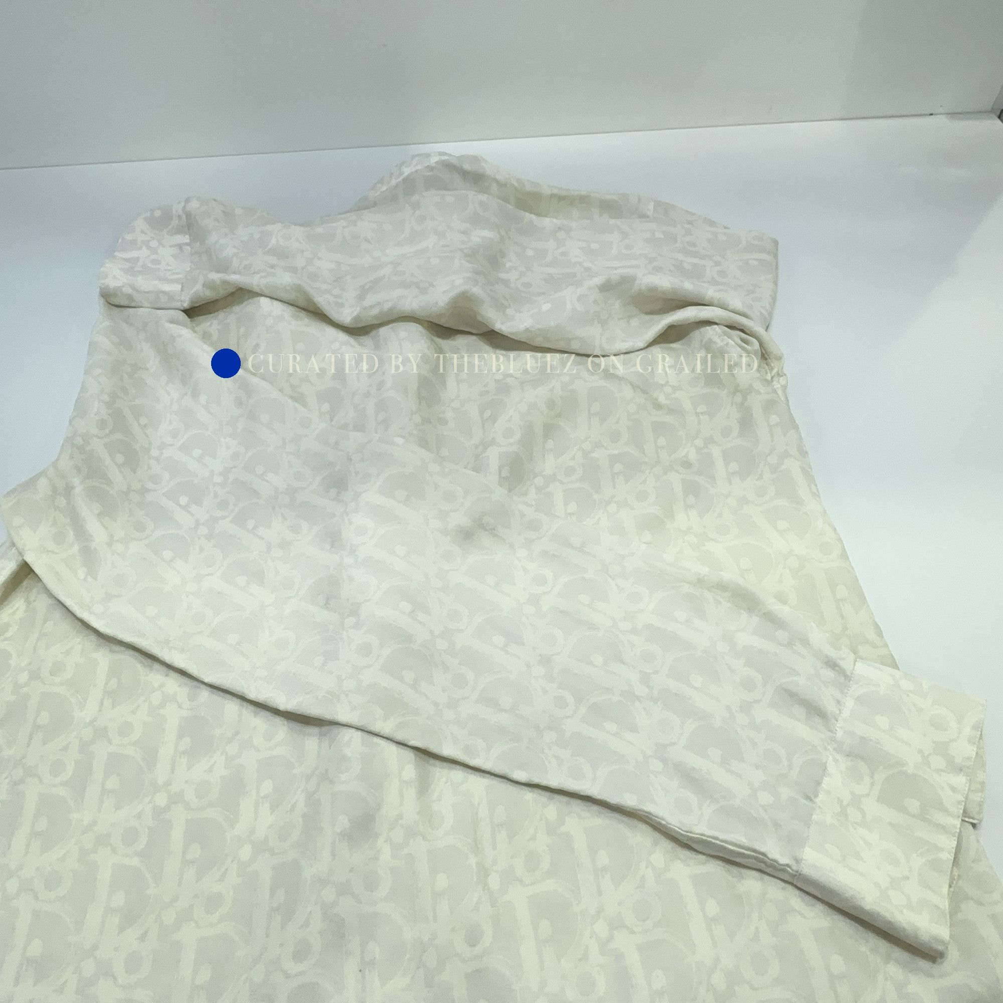 Dior Elegant Silk Button Up Shirt in White Size US M / EU 48-50 / 2 - 4 Thumbnail