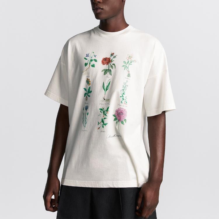 Dior Floral Print T-Shirt in White, Size XL Size US XL / EU 56 / 4 - 8 Thumbnail