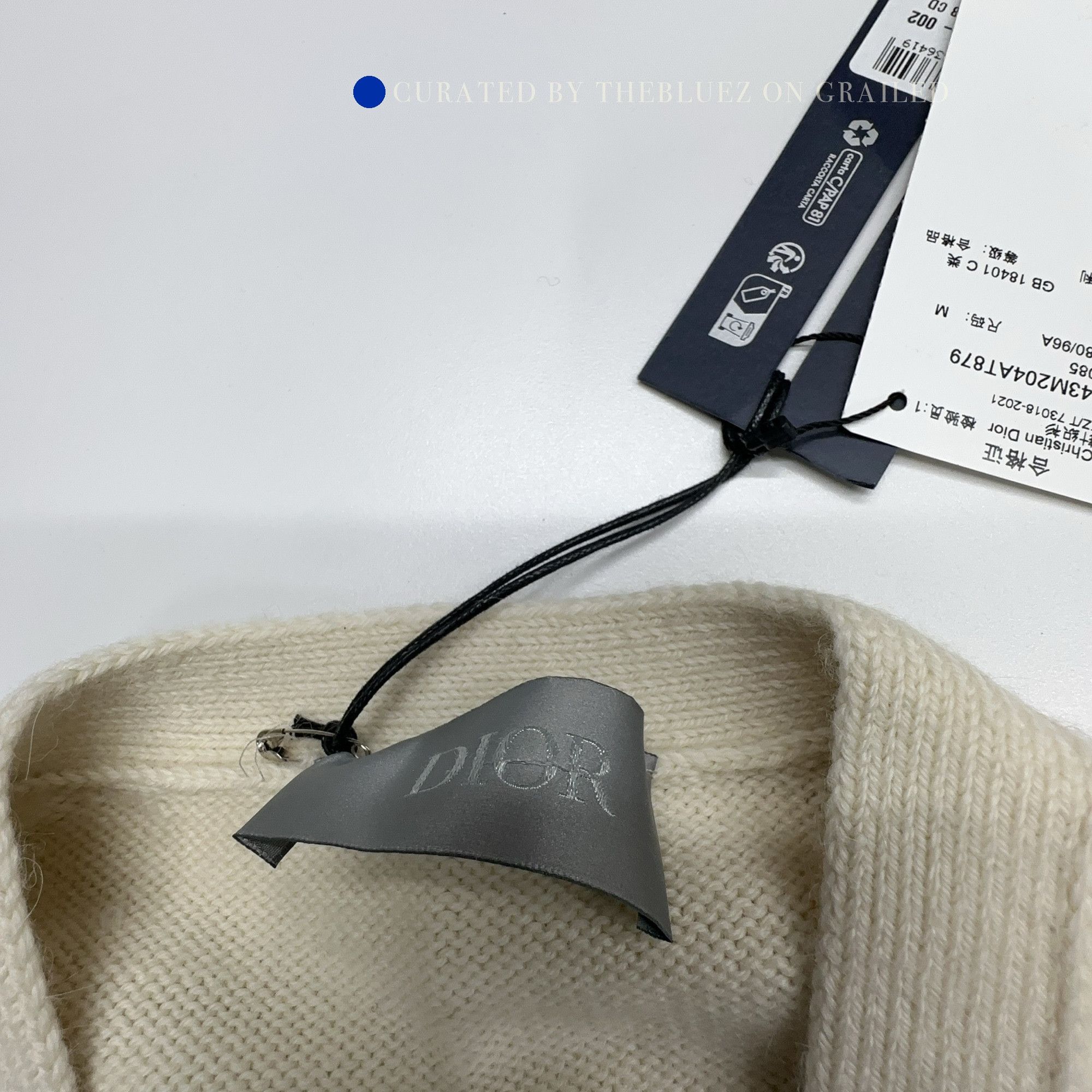 Dior Logo Embroidered Cardigan in Beige Size US M / EU 48-50 / 2 - 4 Thumbnail