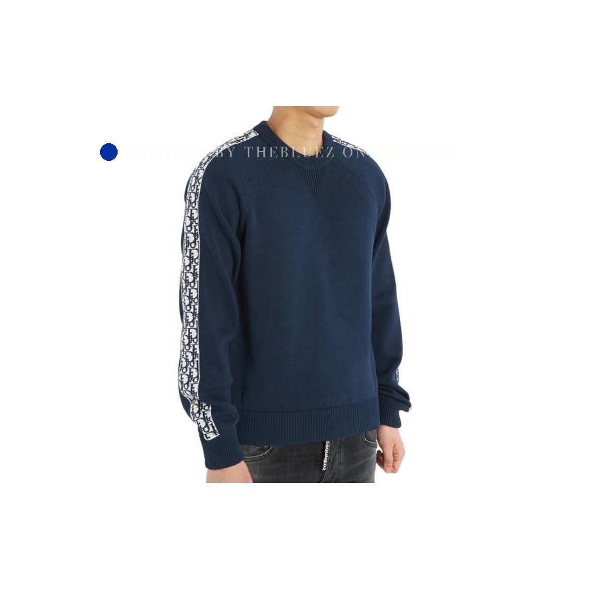 Dior Cozy Blue Logo Knit Sweater Size US S / EU 44-46 / 1 - 5 Thumbnail