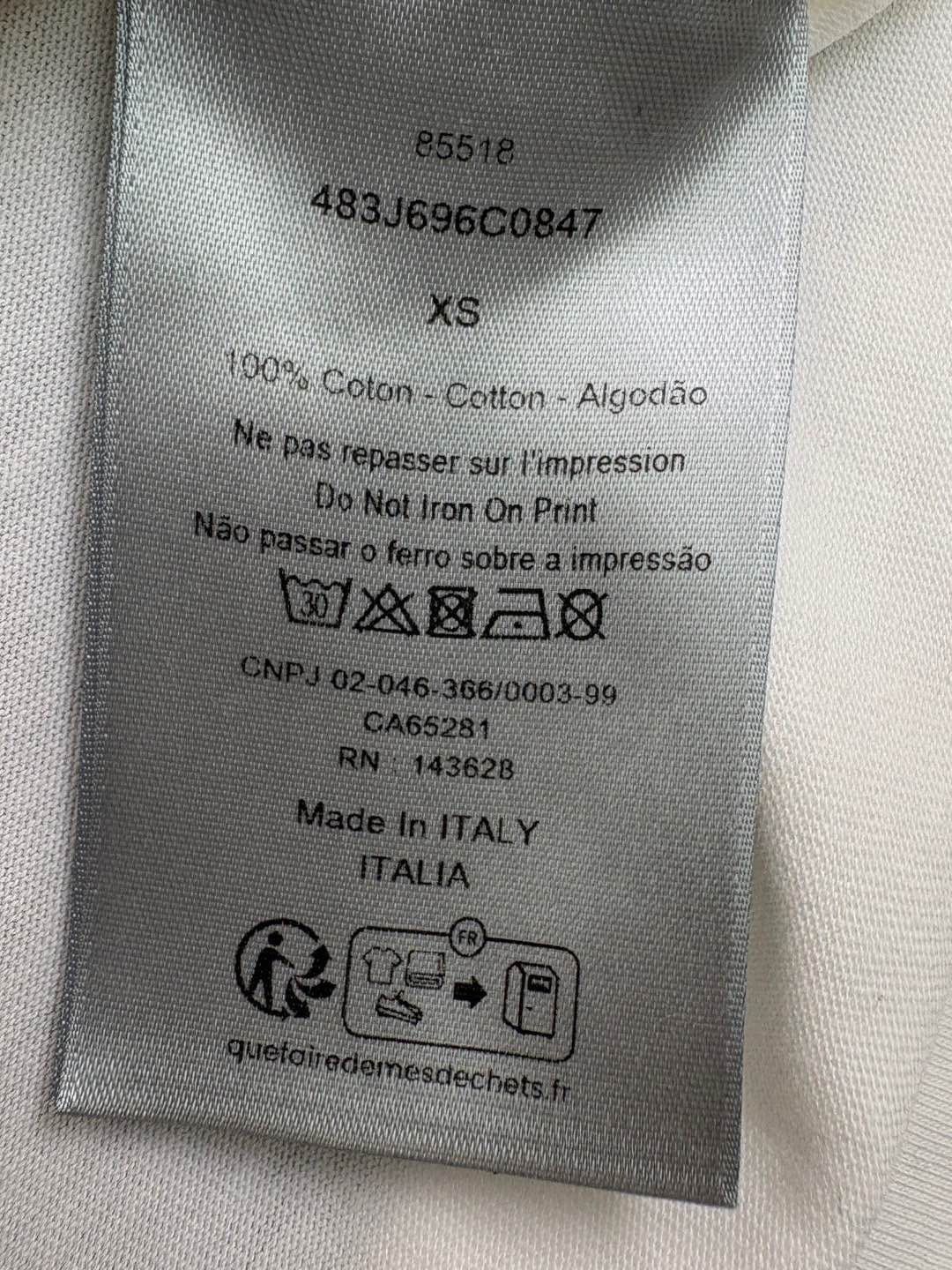Dior Logo Print Short Sleeve T-Shirt Size US XS / EU 42 / 0 - 4 Thumbnail