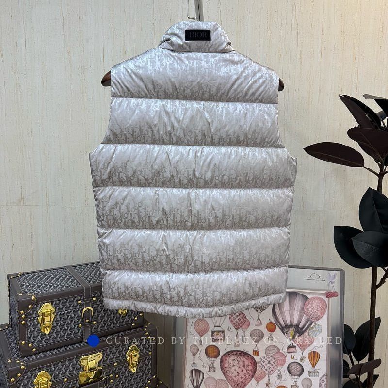 Dior Lightweight Gray Down Vest Size US M / EU 48-50 / 2 - 2 Thumbnail