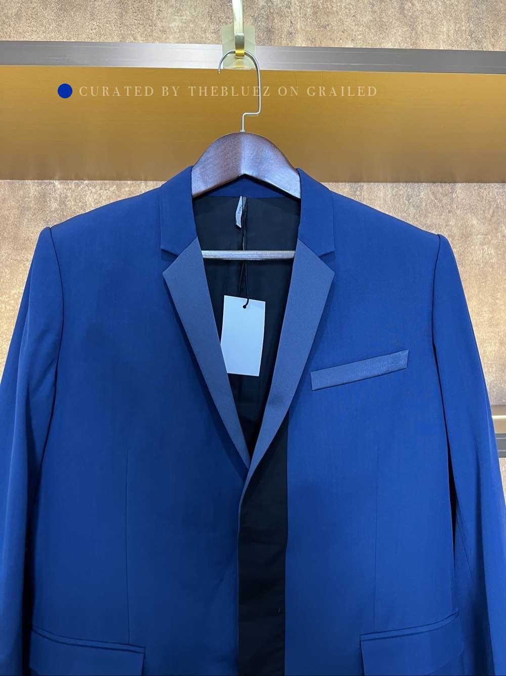 Dior Elegant Blue Mohair Blend Blazer Size US M / EU 48-50 / 2 - 5 Thumbnail