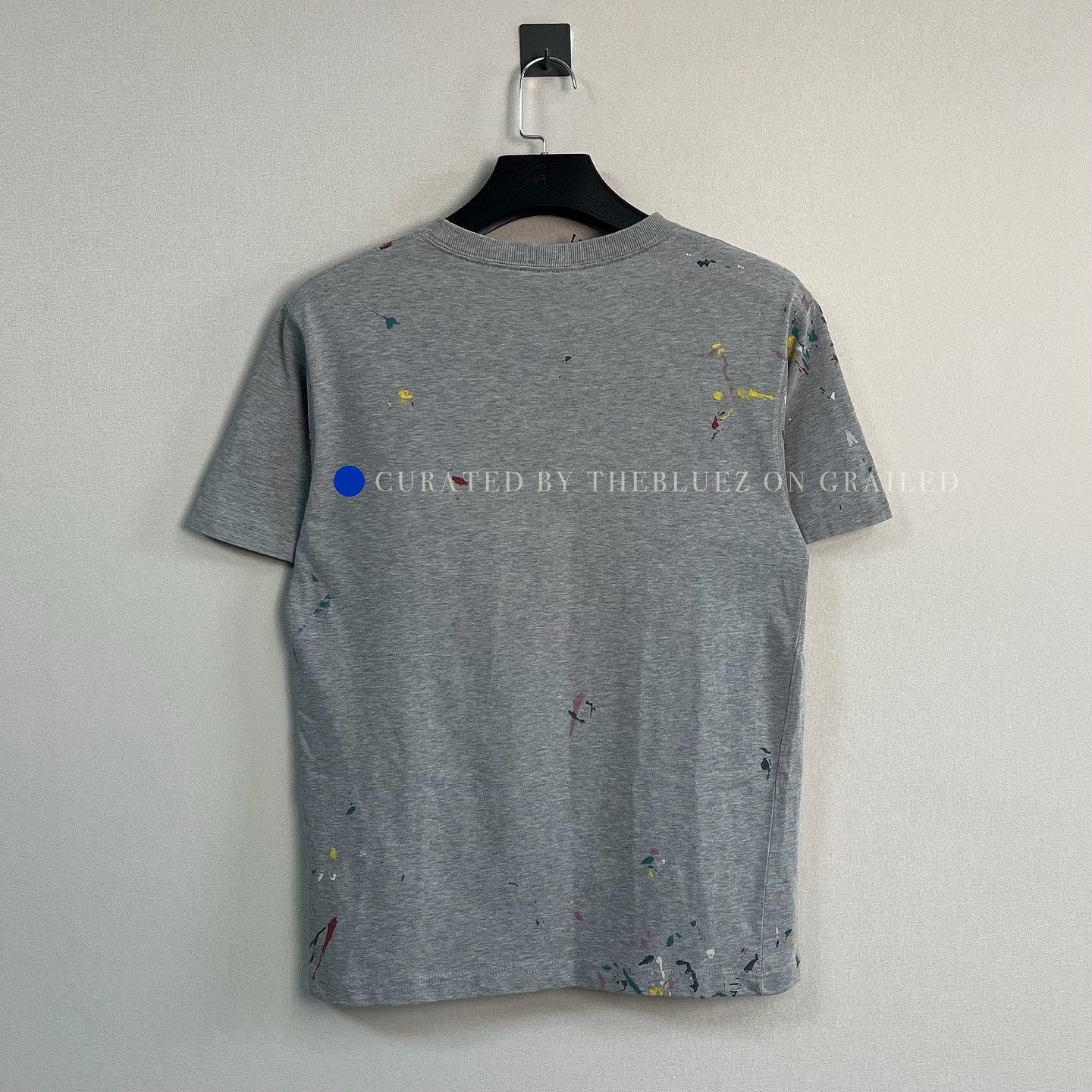 Dior Paint Splatter Logo T-Shirt in Gray Size US S / EU 44-46 / 1 - 2 Thumbnail
