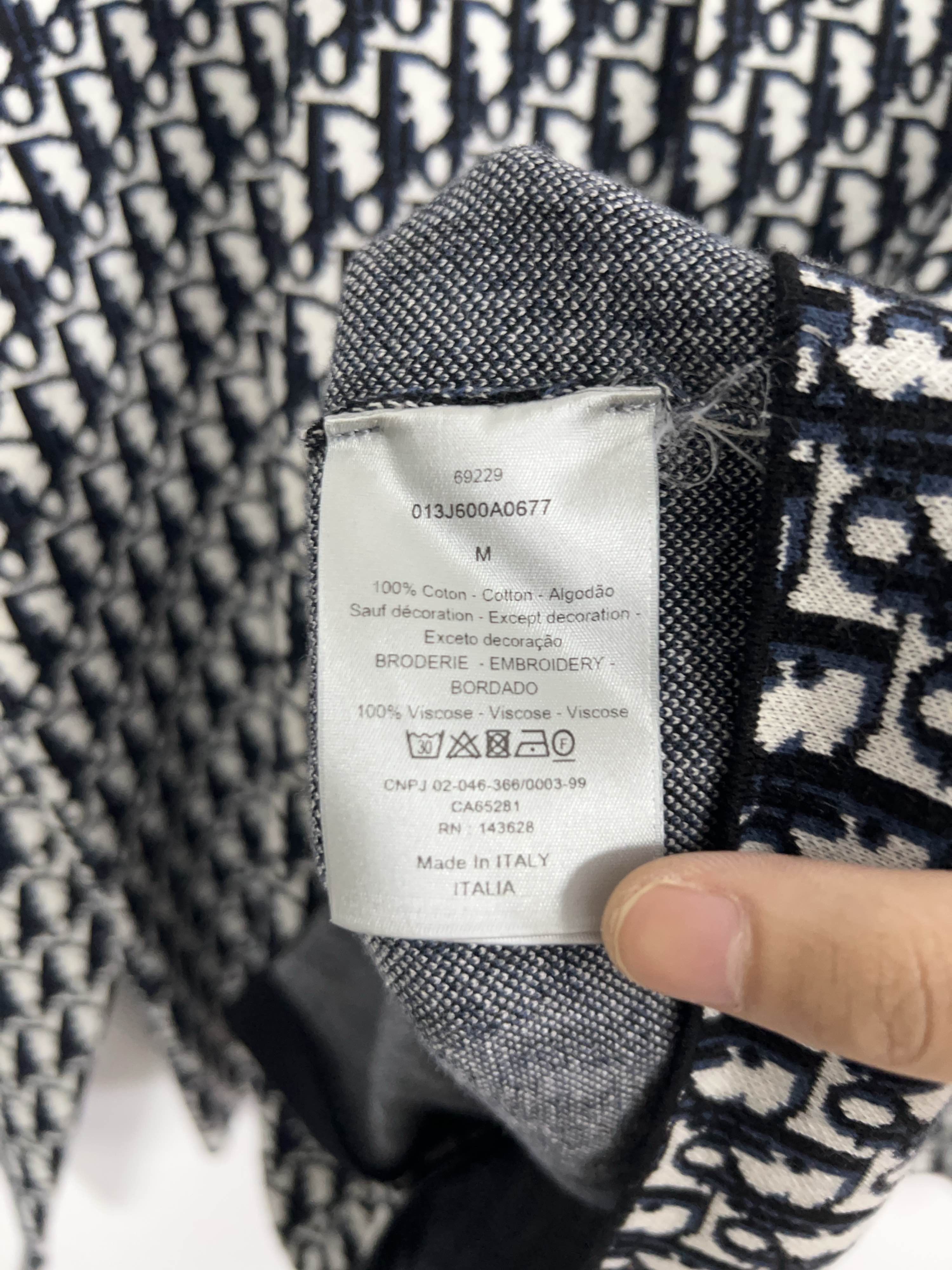 Dior Multi Color Knit Button Up Shirt Size US M / EU 48-50 / 2 - 4 Thumbnail