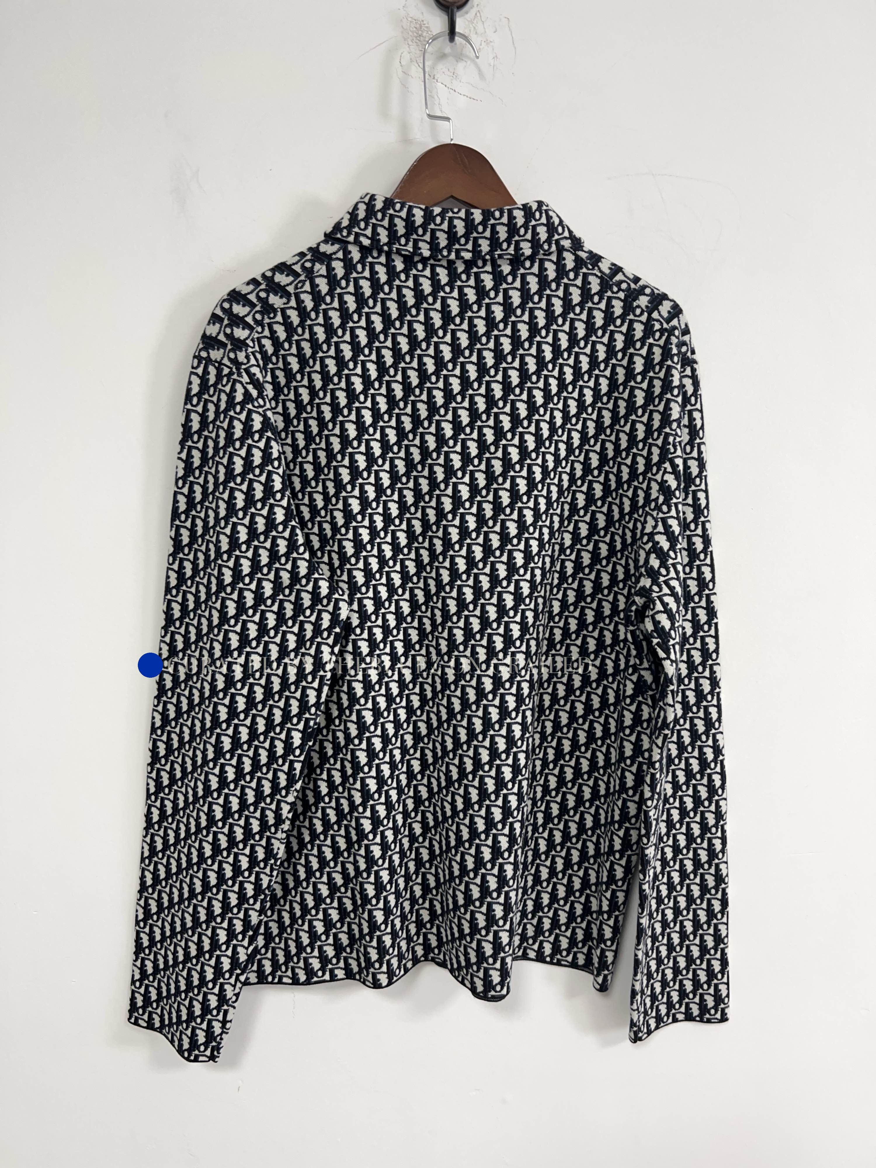 Dior Multi Color Knit Button Up Shirt Size US M / EU 48-50 / 2 - 2 Thumbnail