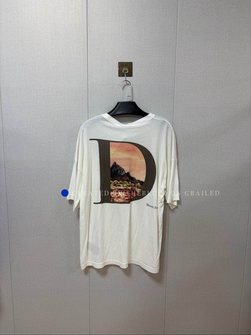 Dior White Landscape Print Short Sleeve Tee Size US M / EU 48-50 / 2 - 2 Thumbnail