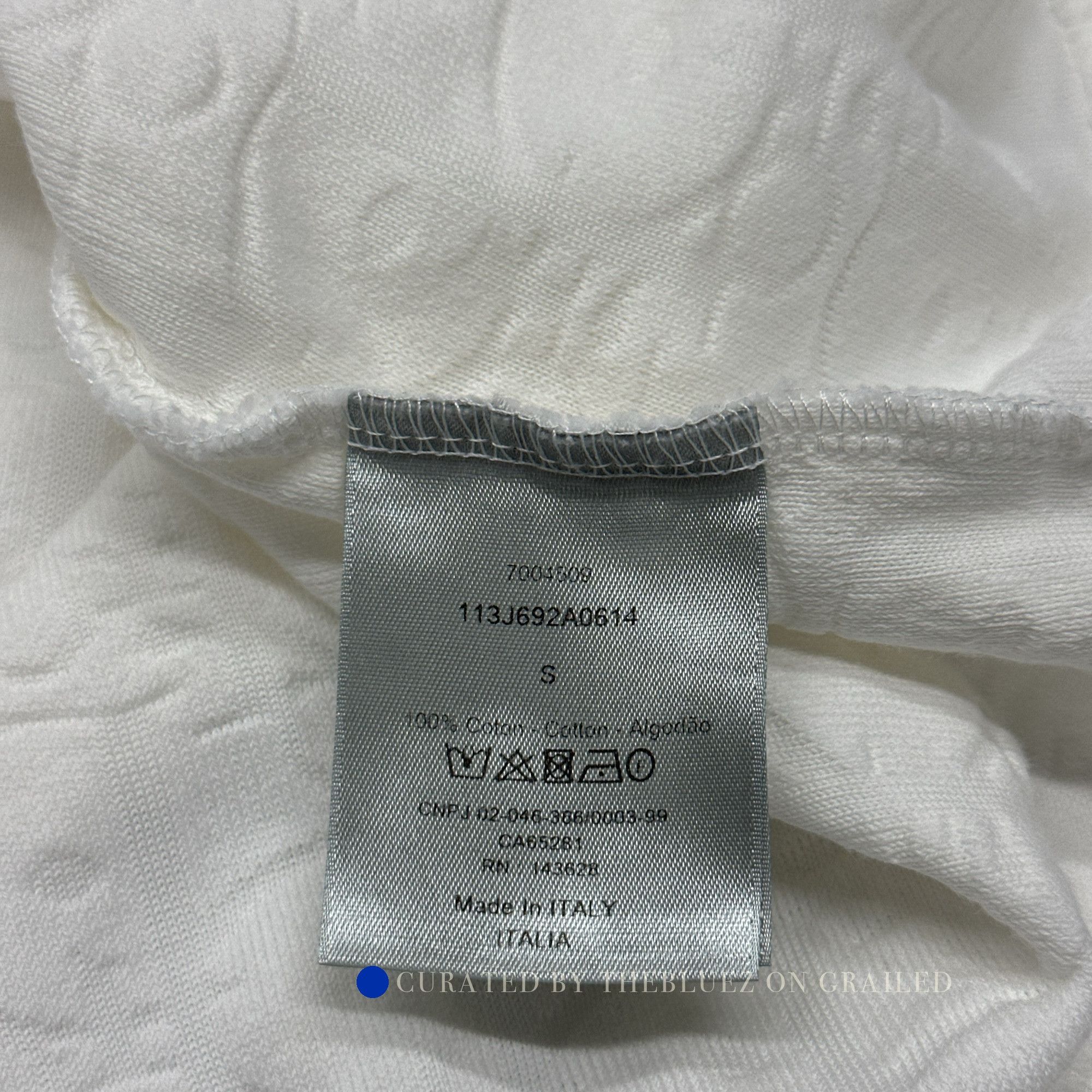 Dior Classic White Cotton Tee in Size S Size US S / EU 44-46 / 1 - 6 Thumbnail