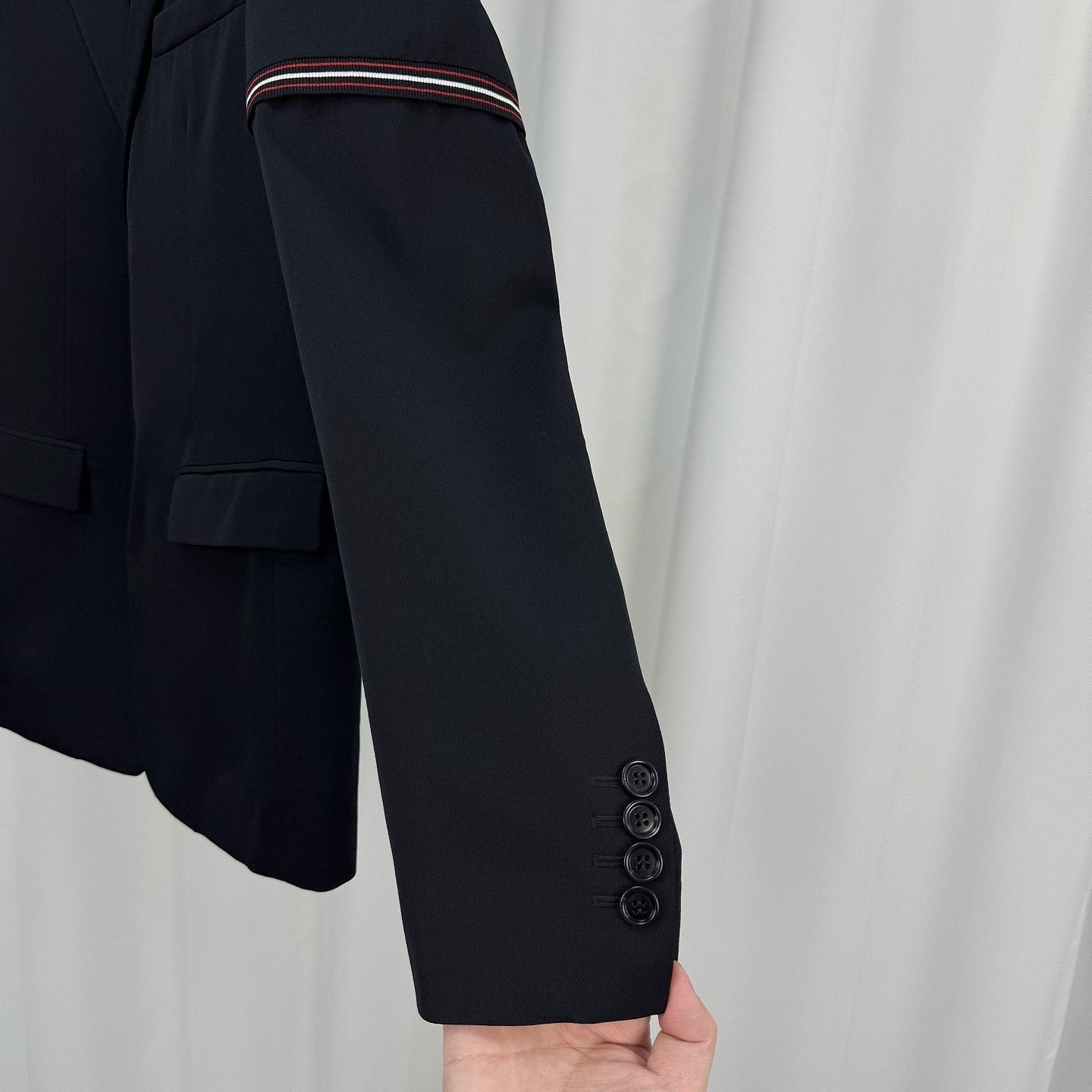 Dior Striped Trim Black Blazer Size US M / EU 48-50 / 2 - 5 Thumbnail