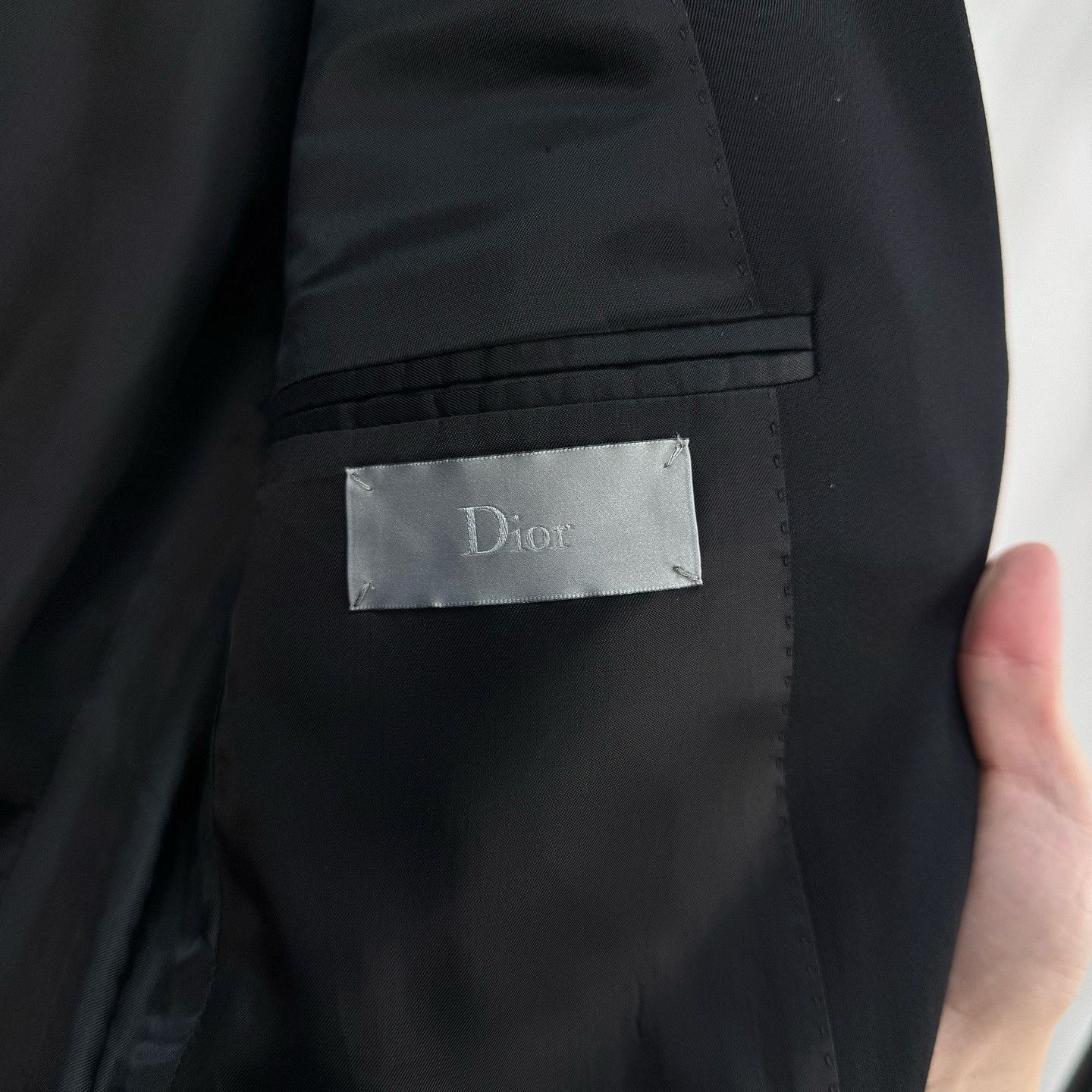 Dior Striped Trim Black Blazer Size US M / EU 48-50 / 2 - 2 Thumbnail